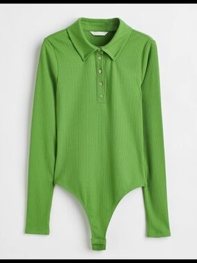 H&M, Green Bodysuit, Size M